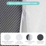 Cozymaker 7.5" Bed Wedge Pillow for Sleeping After Surgery, Back Support, Leg Elevation, Gerd Acid Reflux, Neck Pain, Snoring, Cooling Memory Foam Triangle Incline Wedge, Removable Washable Cover