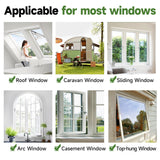 HOFUDON Window Screen Adjustable Magnetic Window Screen Replacement Max 39” x 59”, DIY Fiberglass Mesh Window Screens for House Windows White Frame Grey Mesh