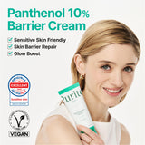 PURITO Panthenol 10% Barrier Cream for Sensitive Skin, 3.38 fl.oz