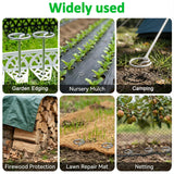 Heavy Duty Landscape Staples, 50 Pack 6-Inch G-Shaped Thickened Galvanized Garden Fabric Staples,Rust-Resistant Ground Cover Pins for Weed Barrier, Erosion Control & Landscaping Projects