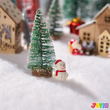 JOYIN Christmas Snow Blanket Roll (3x8 Ft,4 Pcs) for Christmas Decorations, Village Displays, Under The Xmas Tree-Thick White Soft and Fake Snow Cover for Holiday Decor and Winter Displays