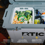 RTIC 52 & 72 QT Ultra-Light Cooler Dry Goods Basket Tray Insert Accessories Perfect for Organization, White