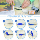 ZFFLYH Christmas Snowman Latch Hook Rug Kits, DIY Rug Crochet Yarn Kits Printed Color Canvas Christmas Decoration and Activity 20.5X15 Inch
