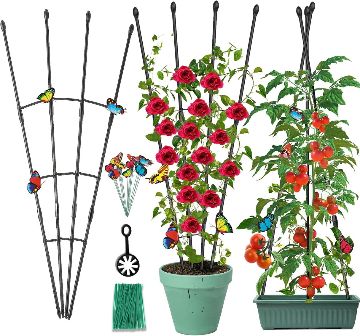 Antizz 47in Garden Trellis for Potted Climbing Plants Outdoor Indoor