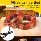 codree 50 FT Plastic Chain Lock Tree Tie, 1/2 Inch Wide Adjustable Tree Support Straps for Staking, Flexible Reusable Cable Plant Trees Ties for Leaning Tree Garden Accessories