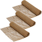 Riakrum 3 Pcs 48 Inch X 90 ft in Total Erosion Control Blanket Burlaps Netting Mesh Burlap Erosion Control Liner Blanket Burlap Loose Weave Planter Liner Roll for Raised Bed Soil Saver