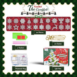 MATHARAGO 20 Pcs Snowflakes Diamond Art, 5D DIY Double-Sided Christmas Ornaments, Diamond Painting Keychains for Christmas and Daily Decoration(White-Christmas)