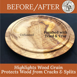 Tried & True Original Wood Finish, Pint - Linseed Oil & Beeswax Blend, Ideal for All Woodwork, Long-Lasting Durability, Food Safe Sealer, Non-Toxic Wood Finish