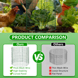 6 Pack 12x16 Inch Plant Protector Cages, Metal Garden Cages for Animals