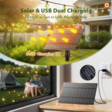 addlon 100FT Solar String Lights Outdoor with Remote, 54 LED Shatterproof Bulbs, USB Charging, 20+ Hour Runtime, Dimmable & Timable, G40 Waterproof Solar Lights for Outside Backyard Patio Garden Decor