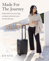 zestt Dreamsoft Travel Scarf, Wrap and Shawl, Organic Cotton, Birch