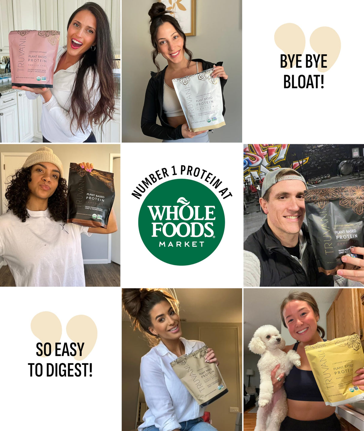 Truvani Vegan Pea Protein Powder | Vanilla | 20g Organic Plant Based Protein | 18 Servings | Keto | Gluten & Dairy Free | Low Carb | No Added Sugar