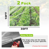 Remiawy Garden Netting, 2 Pack 10 x 33 FT Ultra Fine Garden Mesh Netting for Plants, Gardening Raised Bed Barrier Row Cover Protection Screen for Fruits Flowers Vegetables from Birds Animals Deer
