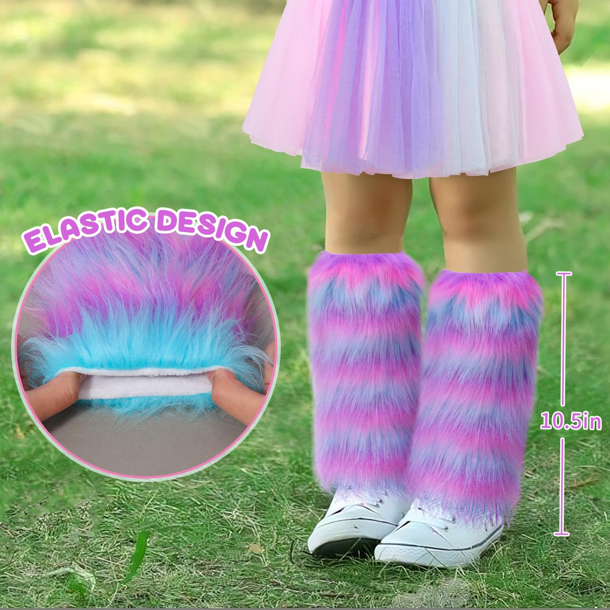 Tacobear 8pcs Unicorn Costume for Girl with Fluffy Glove, Leg Warmer, Feather Wings, Tutu Skirt, Headband, Wand, Halloween Christmas Birthday Gift Toy Dress Up Clothes Unicorn Dress for Girl 4 5 6 7 8