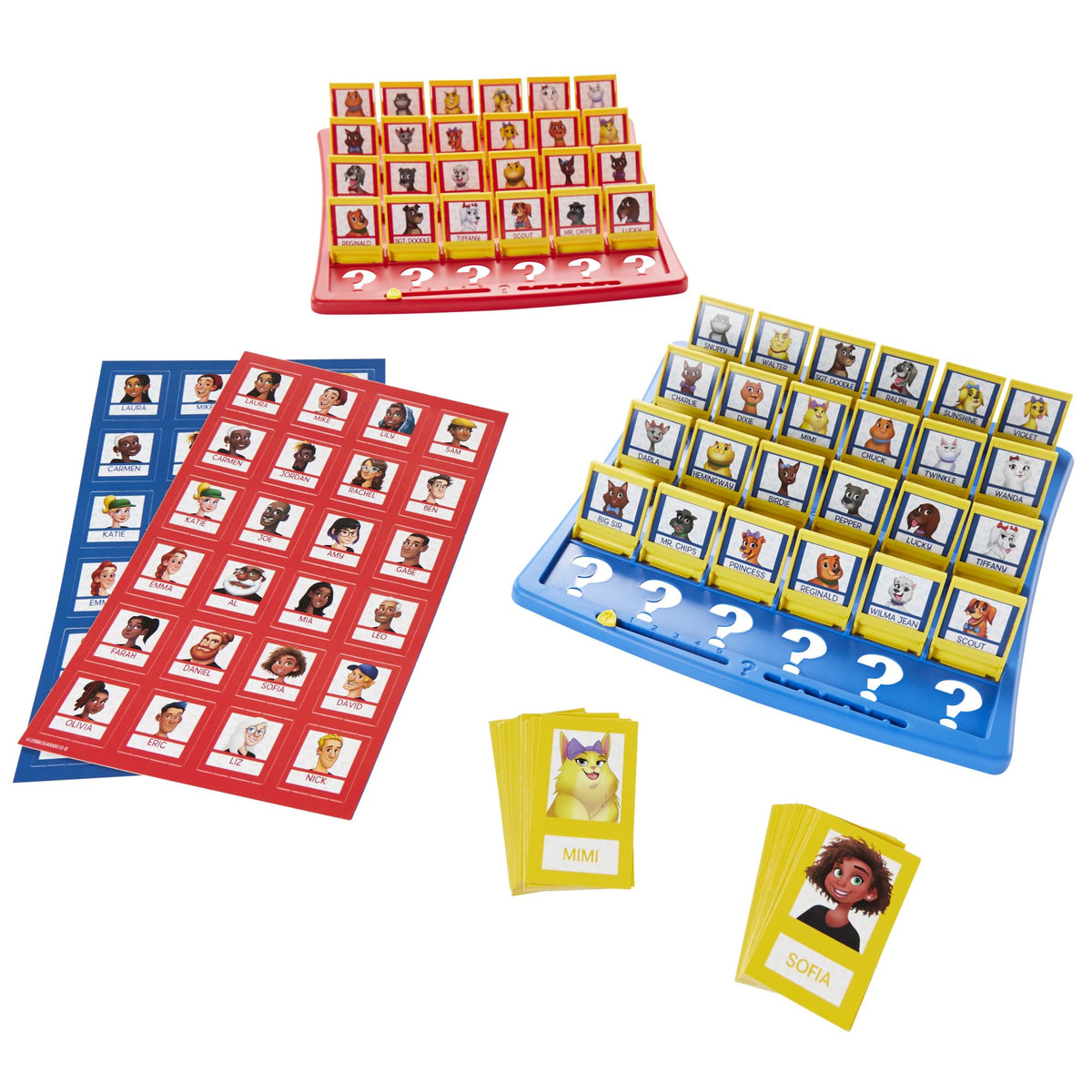 Hasbro Gaming Guess Who? Plus Board Game with People & Pet Cards