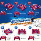 Excitobo Remote Control Car,RC Cars for 4 5 6 7 8 9 10 11 12 Year Old Boy Double Sided 360°Flip 4WD Rechargeable Drift RC Race Car Boys Toys Birthday Gifts Christmas Basket Stuffers for Kids Age 4-12