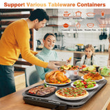 Vitaler Warming Mat for Food, Electric Warming Trays, Upgrade Graphene Fast Full-Surface Heating Mat for Food with 6 Level Temp, 6 Hours Timer, Food Warmer Pad, Not Included Heat-Insulating Mat