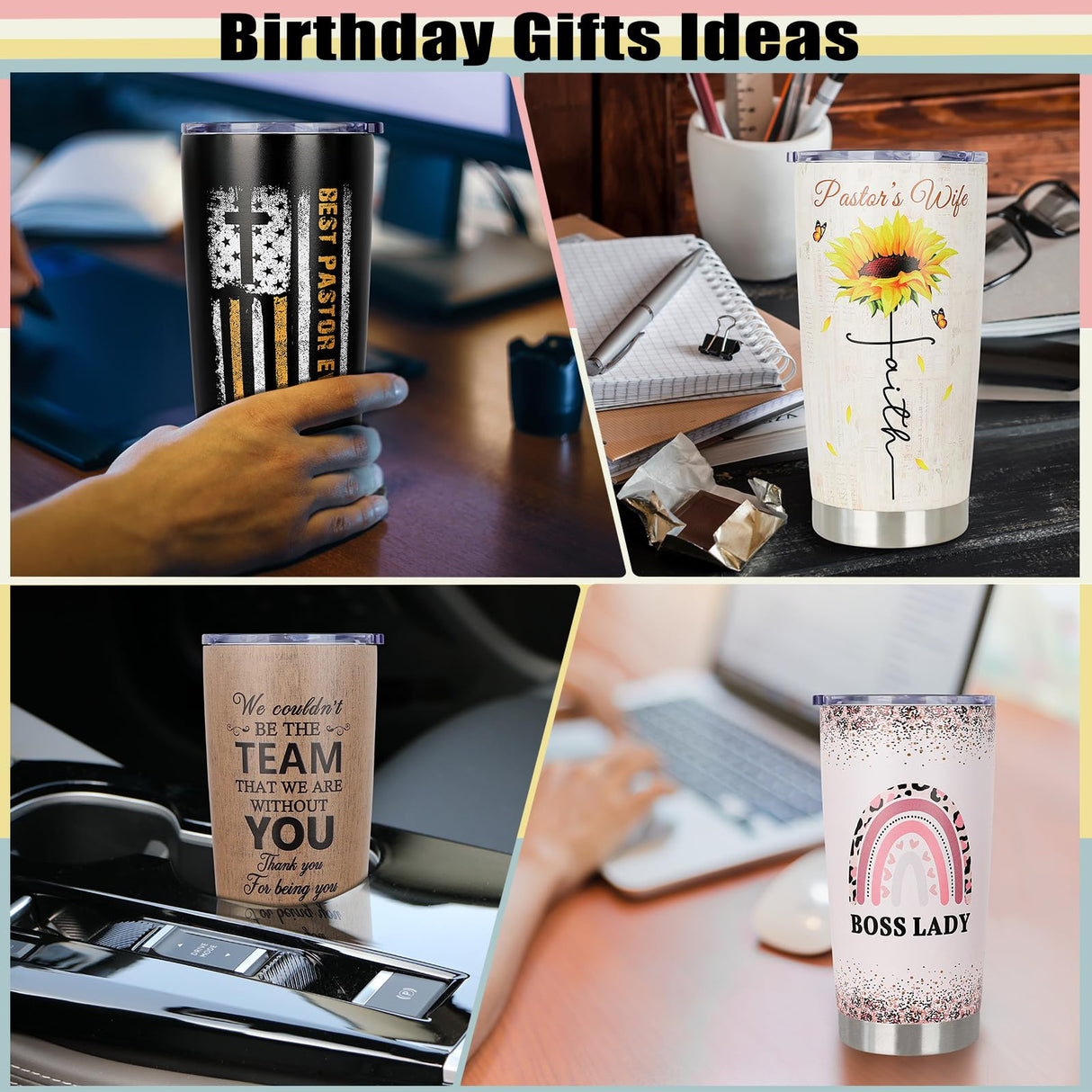 Boss Gifts for Men - Bosses Day Gifts for Men - Christmas Birthday Appreciation Gift for Bosses from Employee - Manager Leader Principal Boss Day Gift Ideas for Him - 20 oz Stainless Steel Tumbler