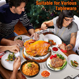 Food Warming Mat, Large Electric Warming Tray with 7 Temperature Settings 2-12H Timer and Child-Lock Fast Full Surface Heating Roll Up Food Warmers for Parties Buffet Gatherings Countertop