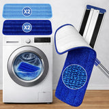 Microfiber Flat Mop for Hardwood Floors Cleaning with 55" Adjustable Handle