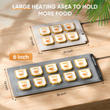 NEWKITCHEN Warming Mat for Food, (XXL 36"x16") Food Warming Mat for Countertop Upgrade Graphene Fast Full Surface Heating -Versatile Food Warmer for Gatherings, Parties, Everyday Use