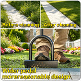BCJCLTS 43-Inch Edger Lawn Tool, Heavy Duty Lawn Edger, Half Moon Steel Saw-Tooth Blade with Wide Footplate & Ergonomic T-Grip Handle, Manual Border Grass Edger for Lawn, Sidewalk & Garden Landscaping
