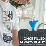 Cooler Shock Ice Packs for Cooler - 3 Reusable, Long Lasting, Cold Freezer Packs for Coolers, Lunch Bags & Totes to Keep Food Fresh - Clear