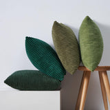 Topfinel Christmas Decorative Throw Pillow Covers Green Series,Winter Fluffy Corduroy Striped Euro Pillows Shams for Couch Bed Bedroom,Western Modern Hunter Green Pillowcase 20x20 Inch Set of 4