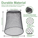Dukelai 10 Pcs 9.13"×9.13" Chicken Wire Cloche Plant Covers Garden Netting Metal Heavy Duty Plant Protectors from Animals for Keeping Bunnies Chicken Squirrels Birds Other Out