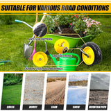 MZREXN 4.80/4.00-8" Wheelbarrow Tires, 15" Flat Free Tire and Wheel