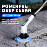 Electric Spin Scrubber for Bathroom: Shower Scrubber with Long Handle