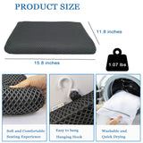 REEZEIVI Shower Seat Cushion with Non-Slip Silicone Bottom,Soft 4D Mesh Fabric,Bathtub Chair Pad for Elderly,Quick Drying and Washable Shower Seat Mat, Design for Elderly, Senior, Handicap,Disabled