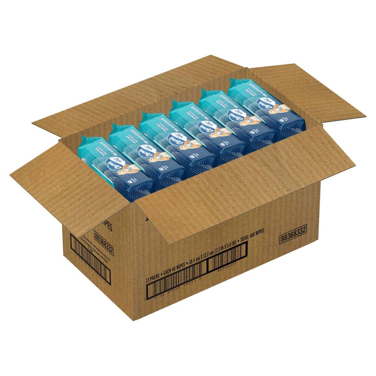 Charmin Flushable Wipes, 480 Total Wipes (12 Packs of 40)