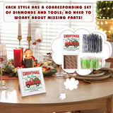 Trandraft 13 Pcs Interchangeable Seasonal Diamond Painting Kits for Adults Monthly 5D Diamond Art Calendar Kits with Frame for Christmas Thanksgiving Winter Holiday Decor Gift(Stylish Style)