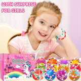 Unicorn Bath Bombs for Kids Girls 3 4 5 6 7 8 Years Old Birthday Gift for Girls Bath Bombs with Toys Surprise Jewelry Inside for Kids Toddler Girl Birthday Christmas Gifts Easter Basket Stuffers