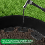 40 FT Landscape Edging No Dig [Extra Tall 4 Inch High] with 36 Spikes, Heavy-Duty Plastic Garden Edging Border