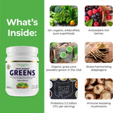 Paradise Herbs, ORAC Energy Greens Powder, Antioxidant Power of 24 Servings of Fruits & Vegetables in 1 Scoop, 120 Servings