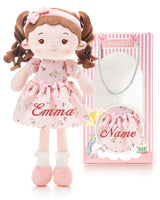 LeyaDoll Personalized Soft Baby Doll Toys for Girls (16''), My First Christmas Dolls, Leya Doll Baby Rag Doll Plush Toys for Toddler Kids Infants -Christmas Special - Princess Breeze