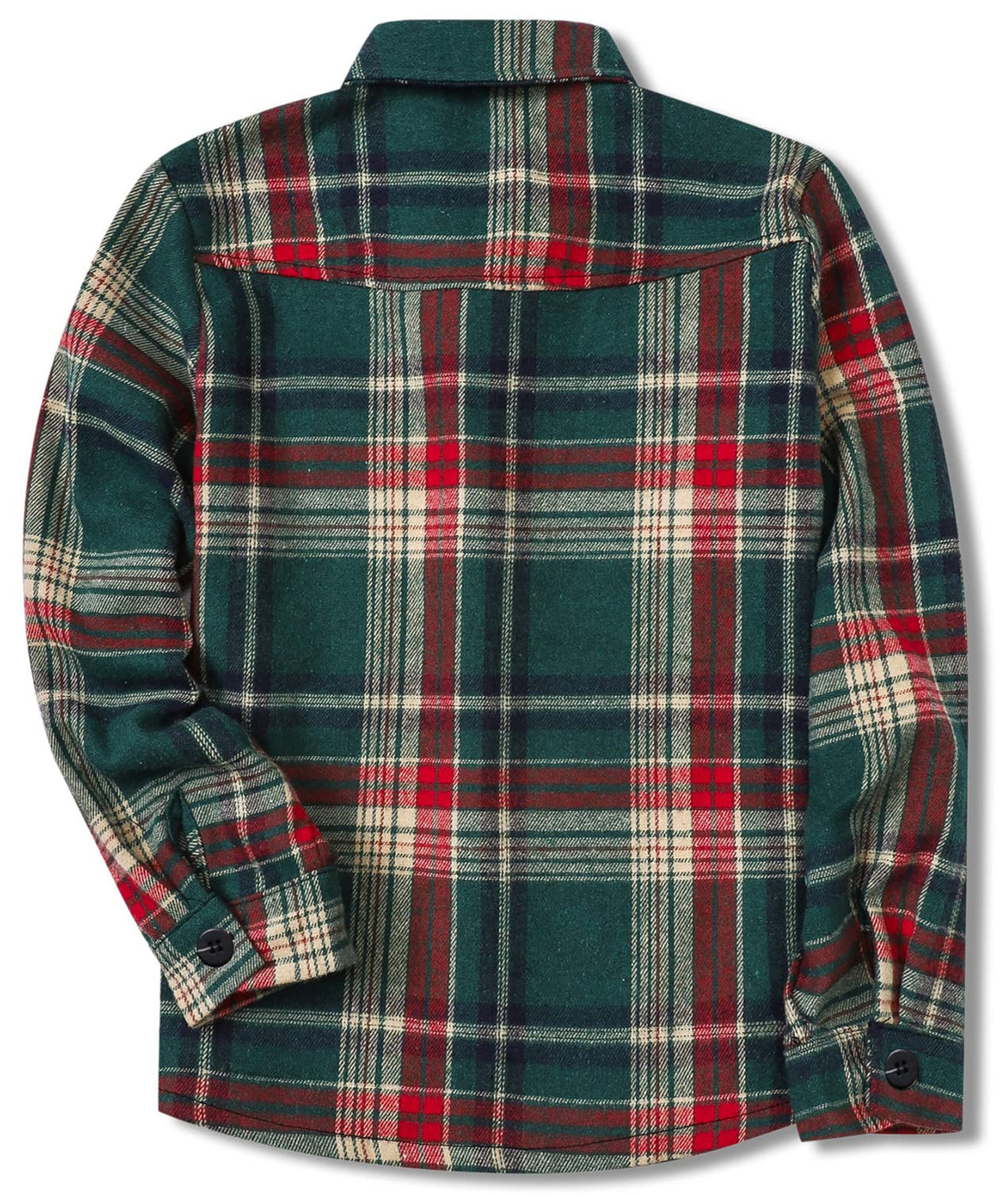 Mens Plaid Shirts Casual Long Sleeve Button Down Plaid Shirt Dad and Son Matching Shirts Christmas Green Plaid, 2XL