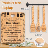 Best Friend Birthday Christmas Gifts for Women - Bamboo Cutting Board Set, Bestie Friendship Gifts for Women, Ideal Gifts for Birthday Graduation Wedding Job Move House Christmas Thanksgiving.