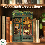 CUTEBEE Book Nook Kit - DIY Miniature House Kit for Adults, Teens and Beginners, Dollhouse Booknook Library Tiny House Bookshelf Decor 3D Wooden Puzzle, Gifts for Family, Friends (Owl Bookstore)