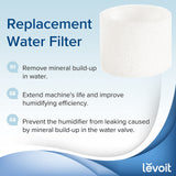 Bundle of LEVOIT 10-Pack Top Fill Humidifier Replacement Filters and 3-Pack Humidifier Water Softener, Demineralization Cartridge