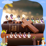 120Pcs Little Jesus Figures, 120pcs Action Figures Little Jesus Figurines in Bulk, Jesus Love You Figures, Religious Gifts for Christians Women Mom Easter Egg Stuffers Fillers, for Christmas (120)