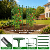 MQHUAYU 4 Pack Tomato Cage for Garden Support, 43 inch Tall Adjustable Plant Support Stakes, Tomato Trellis Extra Bold for Climbing Vegetables Plants Flowers