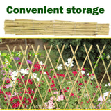 Jollybower 48x72 Inch Expandable Bamboo Trellis, Garden Lattice Fence, Expandable Fence for Climbing Plants, Vines & Ivy,Pet & Dog Barrier（Pack of 1）