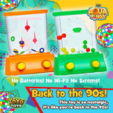 YoYa Toys Aqua Rings Handheld Water Game - Set of 2 - Water Ring Toss and Basketball Hoop Toy - Gift for Ages 3 4 5 6 7 8 9 - Nostalgic 80's 90's Retro Mini Games - Fun Car Road Trip Travel Activities