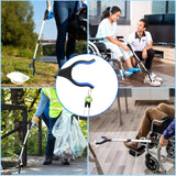 2-Pack Grabber Tool, 32" Long Reacher Grabber Pickup Tool with Magnetic Tip, Trash Picker for Elderly Grab It Reaching Tool, Garbage Picker Upper, Litter Pick Up Grab, Claw Grabber Stick