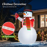 8 FT Christmas Inflatables Yard Decorations Snowman Outdoor, Giant Christmas Blow Ups Outdoor Decor Waterproof with Built-in Bright LED Lights for Yard Garden Patio Lawn