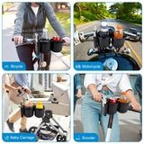 Accmor 2-in-1 Walker Cup Holder with Phone Holder, Wheelchair Cup Holder, Rollator Cup Holder, Cup Phone Holder for Walker, Wheelchair, Rollator, Mobility Scooter