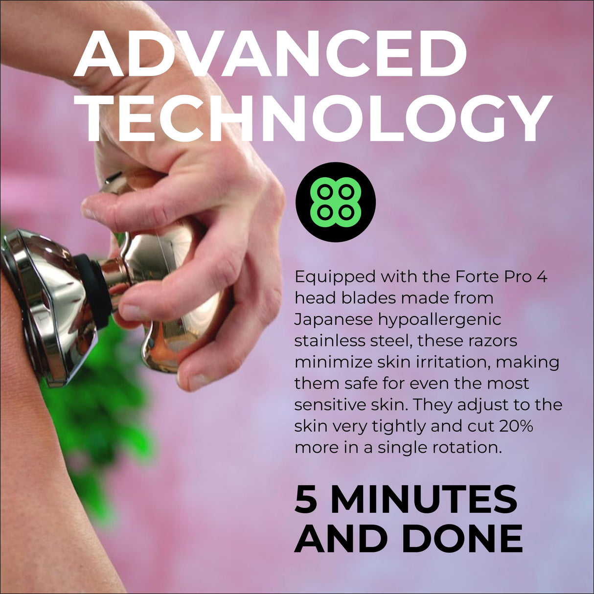 Skull Shaver Butterfly Kiss PRO - Women's Electric Shaver for Bikini Line, Legs & Body - Wet & Dry Use - Ergonomic, Hypoallergenic Blades - 60 Minutes Cordless Use - Purple